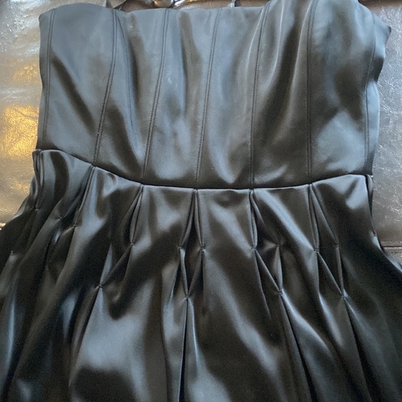 Calvin Klein size 4 black satin dress - Picture 3 of 6